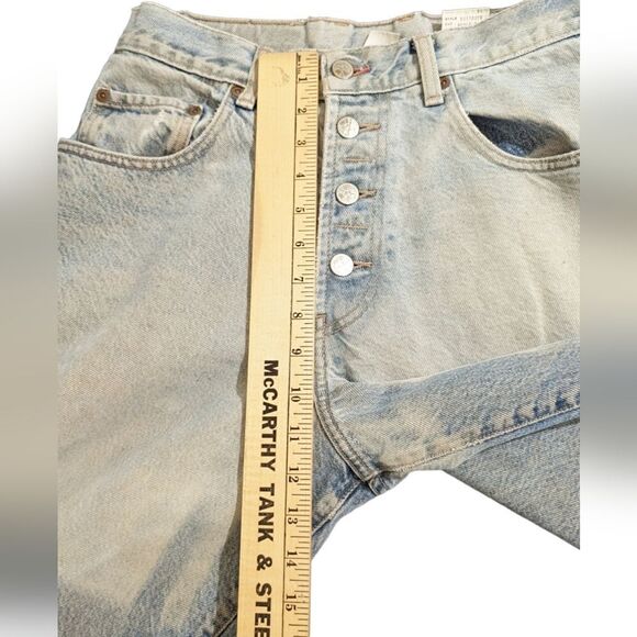 Vintage 90s Lucky Brand Button Fly Relaxed Mom Jeans Faded Distressed Size 14 - Picture 10 of 15